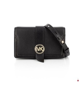 Michael Kors, Michael Kors - Lederumhängetasche MK Charm Medium - Schwarz, 