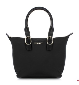 Tommy Hilfiger, Tommy Hilfiger - Handtasche Logo Buckle - Schwarz, 