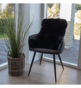 House Nordic - Lammfellteppich - 85 x 50 cm - Schwarz