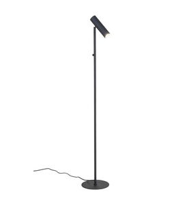 House Nordic - Paris Stehleuchte - Schwarz mit 210 cm langem Stoffkabel