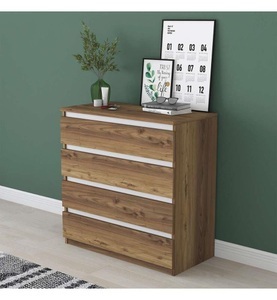 undefined, Home - Aufbewahrungsschrank - Braun Weiss, 