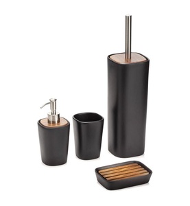 Tft, TFT - Badezimmer-Set 4 pcs Wood - Schwarz, 