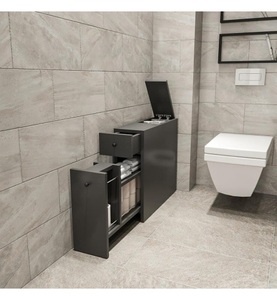 Home, Home - Aufbewahrungsschrank Calencia - Anthracite, Badregal »Woody Fashion Calencia«