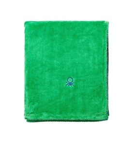undefined, Benetton - Decke 140 x 190 cm 300 g 100% Recyceltes Polyester Regenbogengrün, 