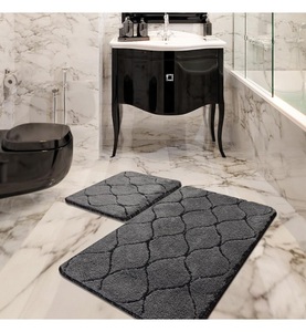 Home, Home - 2er-Set Badvorleger Infinity - Schwarz, 