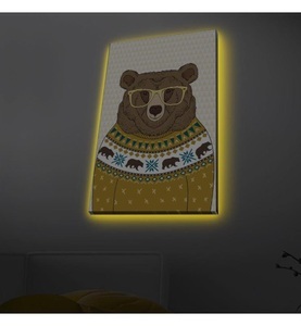 undefined, Home - Dekoratives Leinwandbild LED, 45 x 70 cm - Multicolor, 