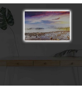 undefined, Home - Dekoratives Leinwandbild LED, 45 x 70 cm - Multicolor, 