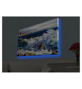 undefined, Home - Dekoratives Leinwandbild LED, 45 x 70 cm - Multicolor, 