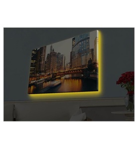 undefined, Home - Dekoratives Leinwandbild LED, 45 x 70 cm - Multicolor, 