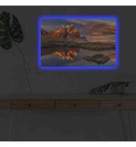 undefined, Home - Dekoratives Leinwandbild LED, 45 x 70 cm - Multicolor, 