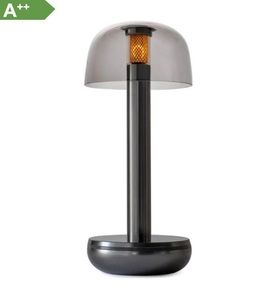 undefined, Humble - Tischlampe Two, Schwarz - Schwarz, Humble Light two titanium u. smoked, 21.2x8.8 cm