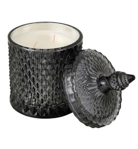 undefined, Home - Duftkerze Oriental Bergamot&Fig Glas Schwarz 60 Stunden;, 