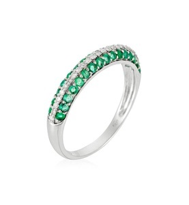 undefined, Atelier du Diamant - Ring Oceanos - Silber und Grün, 
