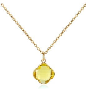Ailoria, Ailoria - Halskette Capucine - Gold und Hellorange, AILORIA - CAPUCINE Halskette, 46cm, Gold