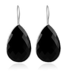 Ailoria, Ailoria - Ohrringe Tulipe - Schwarz und Silber, 
