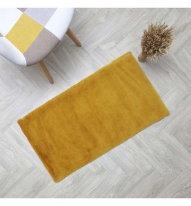 undefined, Home - Teppich 60 x 110 cm - Dunkelgelb, 