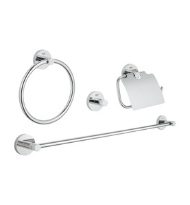 Grohe, GROHE Bad-Set Essentials Chrom, 4 in 1, 