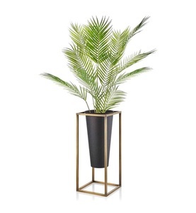 undefined, Home - Künstliche Pflanze 80 x 30 x 30 - Schwarz und Gold, 