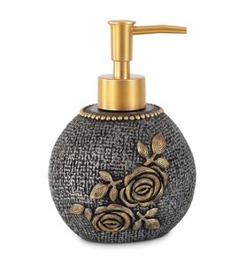 undefined, Home - Seifenspender Elvin - Schwarz und Gold, 