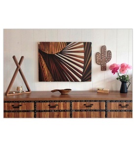 undefined, Home - Holz-Wandregal Tent - Braun, 