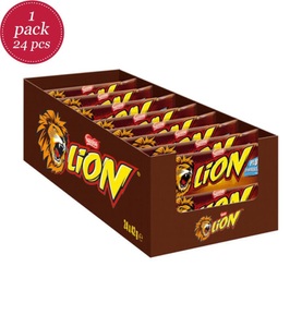 Nestle, Nestle Lion Riegel Box diverse Sorten, 24 x 42g, Lion Choco Riegel 42g