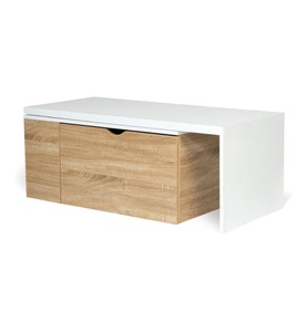 Idomya, Idomya - Couchtisch - Hellbraun und Weiss, 