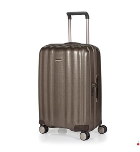 Samsonite 1, Samsonite - Koffer Lite-Cube Spinner 68 cm / 67.5 L - Beige, Lite-Cube - Spinner 68cm in Ivory Gold