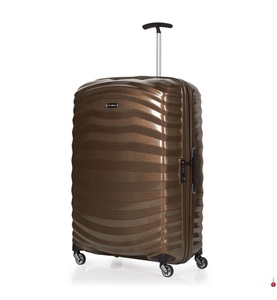 Samsonite 1, Samsonite - Koffer Lite-Shock Spinner 81 cm / 124 L - Braun, Samsonite Koffer »Lite-Shock Spinner«, 4 Rollen