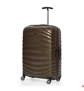 Samsonite 1, Samsonite - Koffer Lite-Shock Spinner 69 cm / 73 L - Braun, Samsonite Koffer »Lite Shock Spinner 73 l«, 4 Rollen