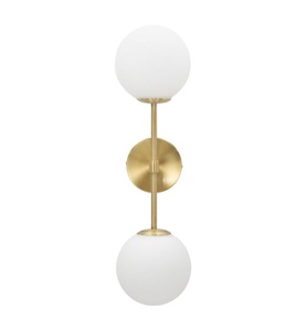 Mauro Ferretti - Wandleuchte Glamy - Gold, Weiss