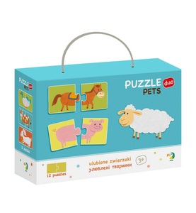 DoDo, Dodo - Puzzle Duo Haustiere 12er Pack, 36M+, 