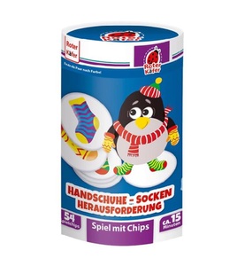 Roter Käfer, Handschue - Socken Herausforderung (Kinderspiel), 