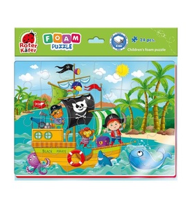 undefined, ROTER KÄFER - Schaumstoffpuzzle Piraten, 