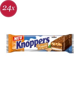 undefined, Knoppers ErdnussRiegel mit Milchcreme & Erdnusscreme, Knoppers Erdnuss Riegel 24x40g