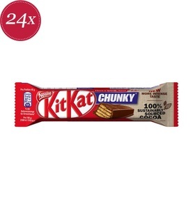 Nestle, Nestle KitKat Chunky diverse Sorten, 40g, KitKat Chunky Classic Knusperwaffel Riegel 24x 40g