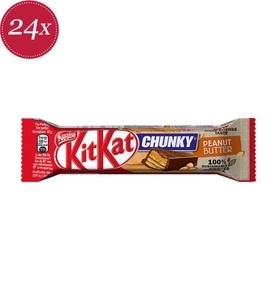 Nestle, Nestle KitKat Chunky diverse Sorten, 40g, KitKat Chunky Peanut Butter Riegel 24x 36.5g