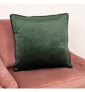 undefined, Native home & Lifestyle - Samt-Kissen - Grün, 