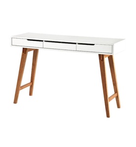 Mca furniture, Mca Furniture - Schreibtisch - Weiss und Braun, 