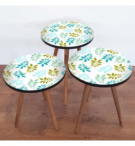 undefined, Home - 3er-Set Beistelltische - Multicolor, 