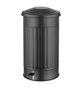 undefined, Home - Mülleimer mit Pedal 50 x 30 cm - Schwarz, 