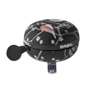 Basil, Basil Big Bell Wanderlust Glocke charcoal 2019 Klingeln, BASIL Fahrradklingel Big Bell Wanderlust, Schwarz