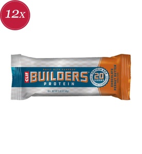 CLIF, CLIF BAR BUILDER'S Protein Chocolate Peanut Butter (12x68 g), Builder´s Protein Bar - 12x68g - Chocolate Peanut Butter