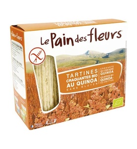 Le Pain des fleurs, Le Pain des fleurs Knusprige Schnitten Quinoa (150 g), Le Pain des fleurs Blumenbrot Knusprige Bio Quinoa-Schnitten (150g)