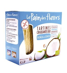 Le Pain des fleurs, Le Pain des fleurs Knusprige Schnitten Kokos (150 g), Le Pain des fleurs Blumenbrot Knusprige Bio Kokos-Schnitten (150g)