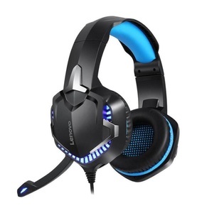 Acer,Amazon,Apple,Asus,Blackberry,CAT,Emporia,Fitbit,Google,HTC,Huawei,Lenovo,LG,Microsoft,Motorola,Nokia,OnePlus,Oppo,Samsung,Sonstige,Sony,Wiko,Xiaomi, Lenovo - HS15 Gaming USB Kopfhörer Over-Ear LED Headset mit Mikrofon + 3.5 mm Klinken Anschluss AUX Adapter - Schwarz, LENOVO Gaming Headphones HS15 HS15-BK