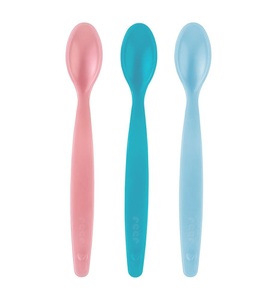 Reer, Reer - 3er-Set Löffel mit Wärmeindikator MagicSpoon - Hellrosa und Blau und Hellblau, reer® MagicSpoon Löffel