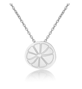undefined, Ailoria - Zitronengras-Halskette mit Schmucktäschchen, AILORIA - CITRONNADE Halskette, 46cm, Silber