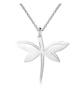undefined, Ailoria - Libellen-Halskette mit Schmucktäschchen, AILORIA - LIBELLULE Halskette, 50 CM, Silber