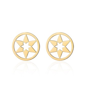 undefined, Ailoria - Ohrringe mit Schmucktäschchen, AILORIA - Ohrstecker, 10mm, Gold
