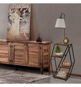 undefined, Home - Stehleuchte mit Regalen - Gris clair, 